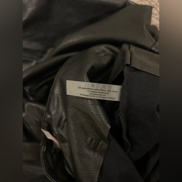 Commando Faux Leather Paperbag Pants in Black , size Small - Picture 11 of 11